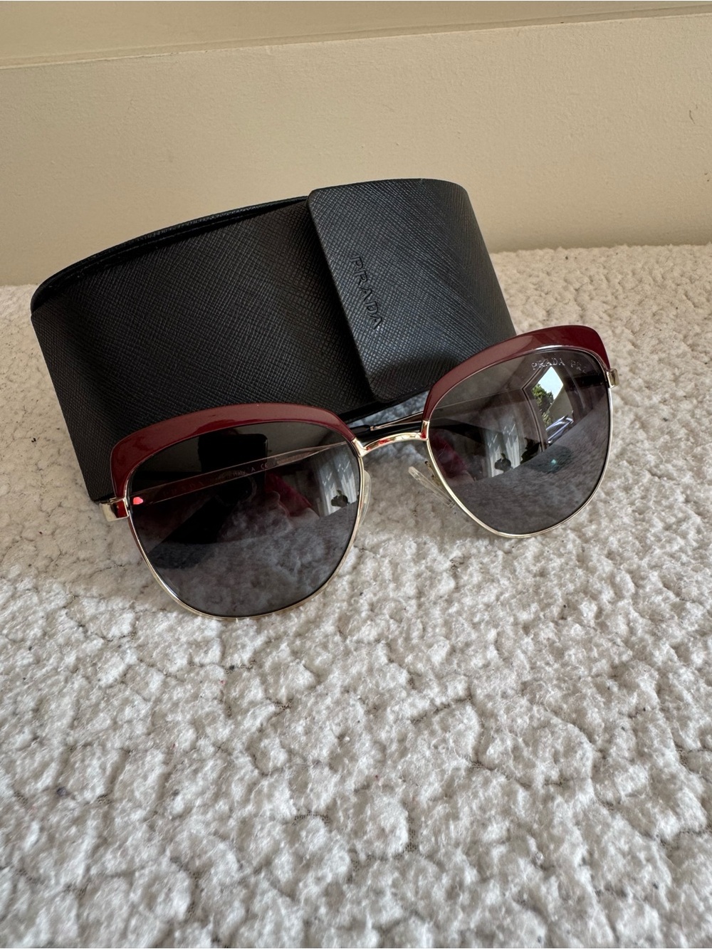 Prada SPR51T Square Carwalk Polarized Sunglasses